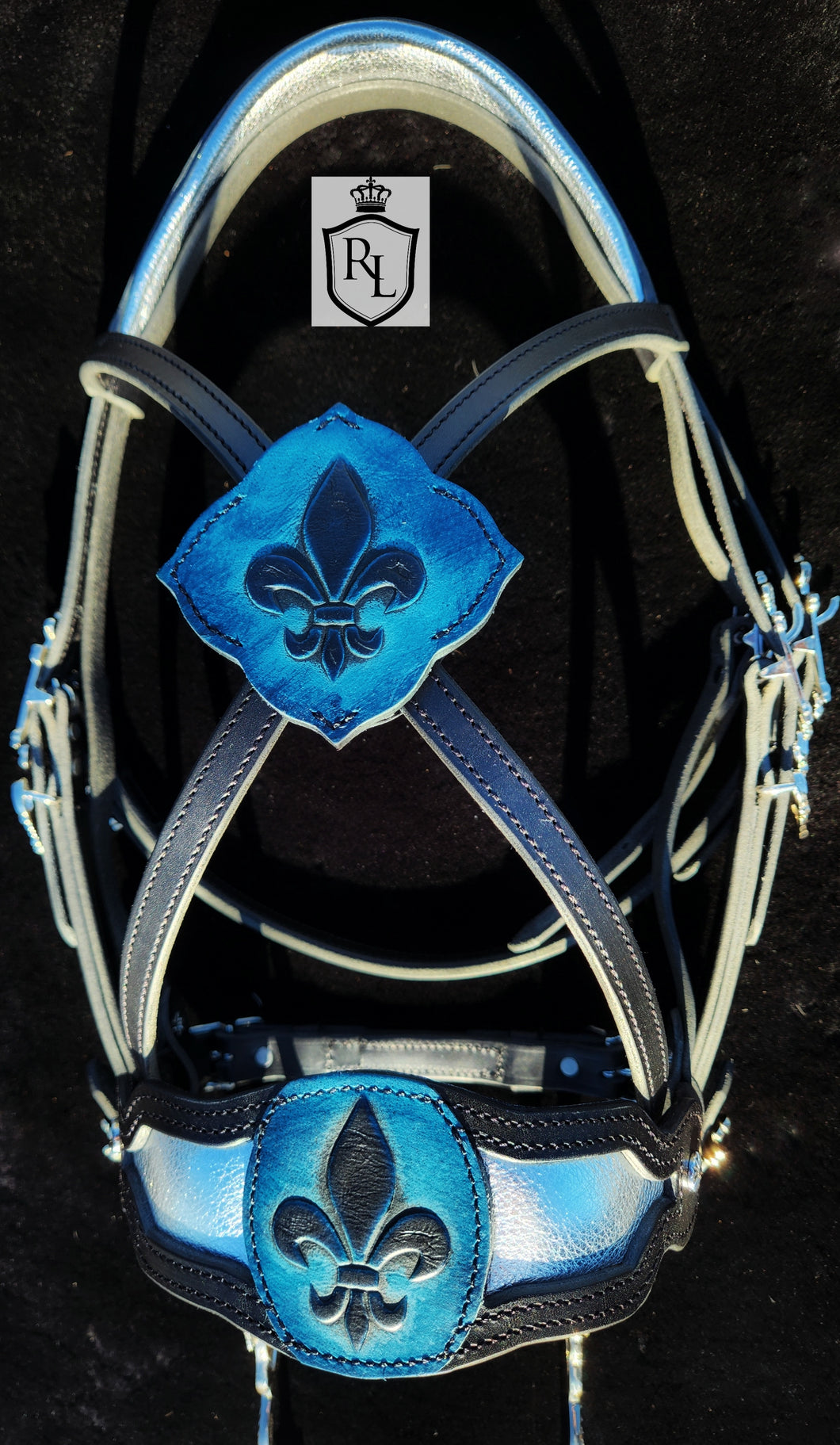 Blue Knight Fantasy bridle set