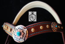 Load image into Gallery viewer, Rust Petal Bitless bridle set
