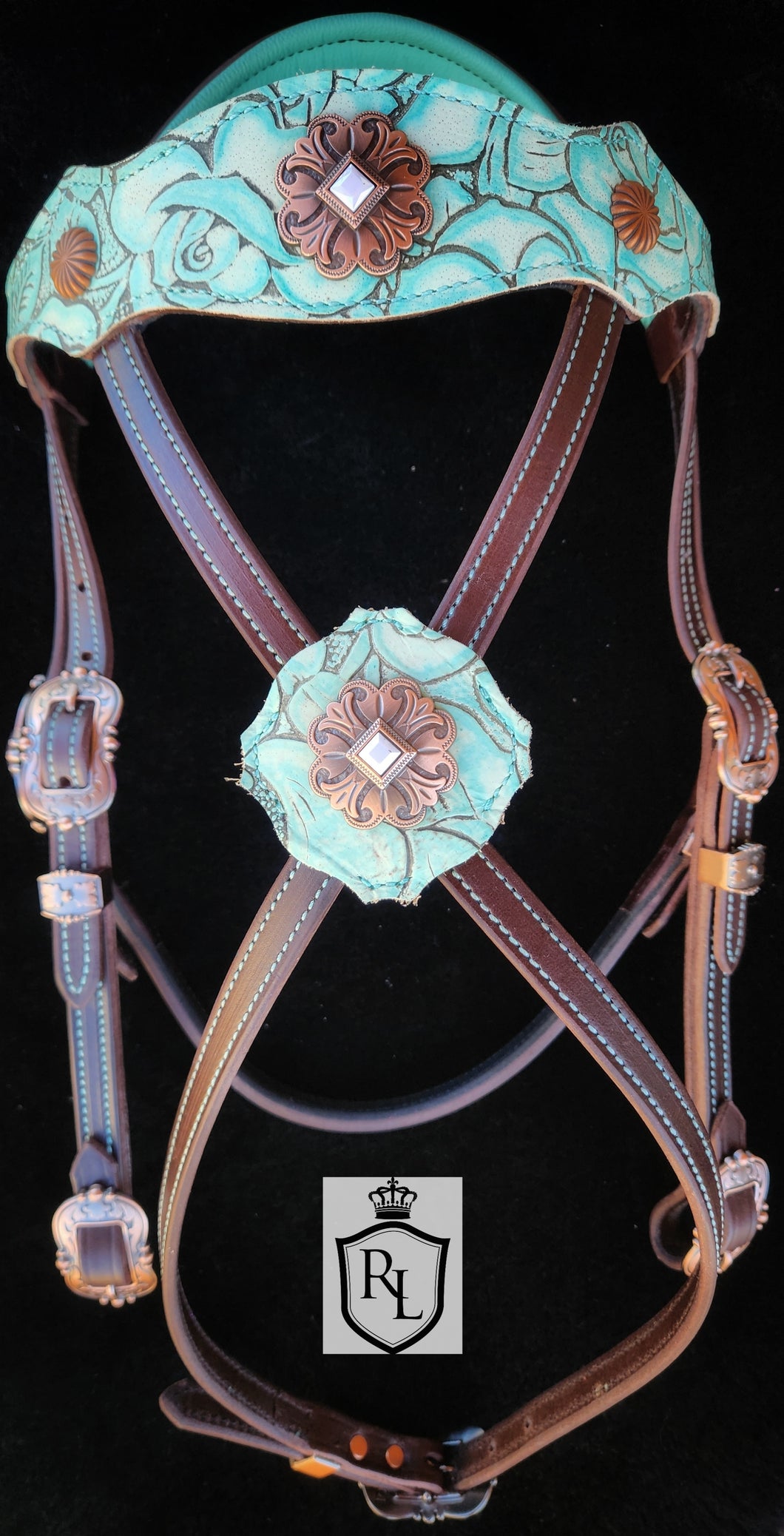 Rosewood Mint Bridle set