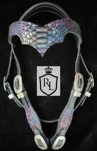 Load image into Gallery viewer, Jewel Dragonscale bit bridle
