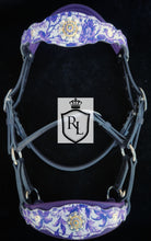 Load image into Gallery viewer, Purple Toile sidepull

