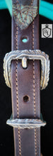 Load image into Gallery viewer, Turquoise feather padded halter
