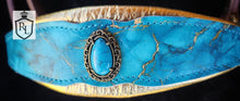 Load image into Gallery viewer, Gilded turquoise bridle set
