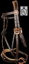 Load image into Gallery viewer, Copper Blush Padded Crossover Sidepull
