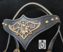 Load image into Gallery viewer, Gatsby's Garden Padded Bit Bridle
