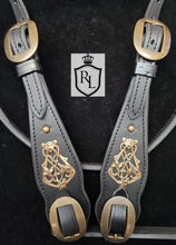 Load image into Gallery viewer, Gatsby's Garden Padded Bit Bridle
