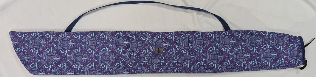 Purple/turq Middle Earth Damask Bow Bag