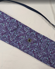 Load image into Gallery viewer, Purple/turq Middle Earth Damask Bow Bag
