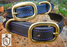 Load image into Gallery viewer, Simple stitched Dog collar
