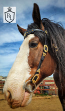Load image into Gallery viewer, Baroque Draft Horse Bridle
