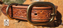 Load image into Gallery viewer, Tooled Dog Collar
